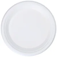 Bagassetallerken Hvit 22,5cm 500stk