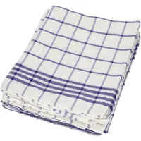 Kjøkkenhåndkle 50x80cm Bl/Hvi Ruter 10pk