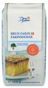 BRUN FARIN 500 GR DANSUKKER