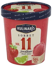 JORDBÆR-SORBET 0,5L KULINARIS