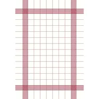 SERVIETT KITCHEN TOWEL RØD RUTE 38X54 250STK