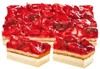 JORDBÆRKAKE LANGPANNE 20 BITER