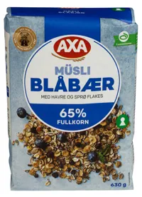 AXA MÜSLI BLÅBÆR 630G