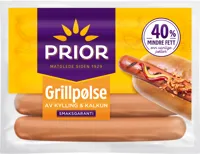 GRILLPØLSER KYLLING/KALKUN 600G
