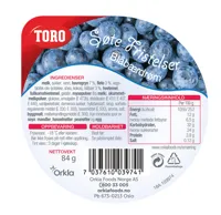 BLÅBÆRDRØM SF 125ML TORO