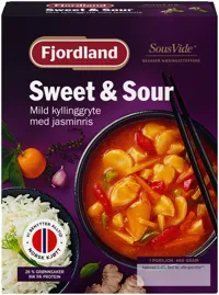 FJORDLAND SWEET SOUR MILD KYLLINGGRYTE MED JASMINRIS 460G
