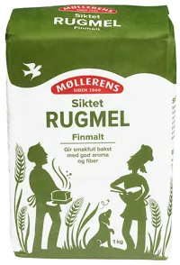 SIKTET RUGMEL FINMALT, 1 KG MØLLERENS