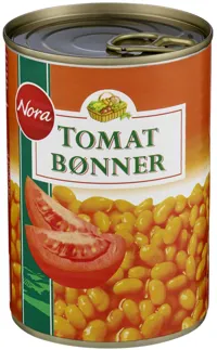TOMATBØNNER 425G NORA
