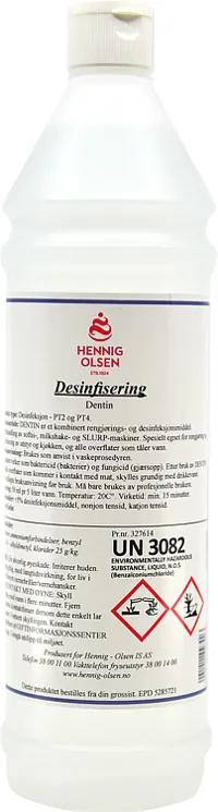DESINFISERENDE MIDDEL TIL MILKSHAKE/SOFTISMASKINER 1L