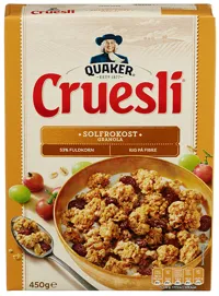 QUAKER CRUESLI SOLFROKOST 450G