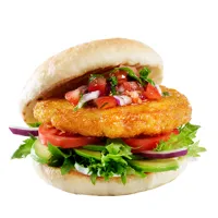 HELSPRØ KYLLINGFILETBURGER PANERT FROSSEN 45 STK Â 100G