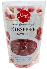 NORA KIRSEBÆRKOMPOTT 455G