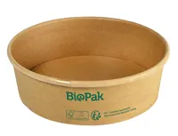 SKÅL RONDA BRED PAPP/PLA BRUN 500ML