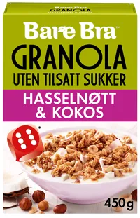BARE BRA HASSELNØTT & KOKOS 450G