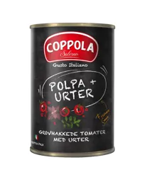 GROVHAKKEDE TOMATER MED URTER 400G COPPOLA