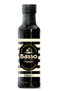 OLIVENOLJE EX.VIRG M HVITLØK 250ML BASSO