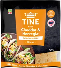 Norsk Cheddar & Norvegia Revet 170g Tine