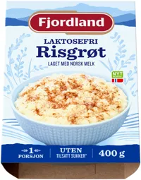 FJORDLAND LAKTOSEFRI RISGRØT 400G