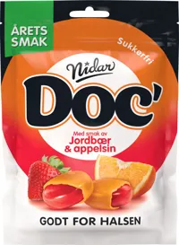 Doc' Årets Smak Jordbær & Appelsin 50g