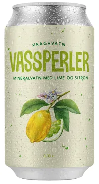 VASSPERLER LIME OG SITRON 0,33L BX VAAGAVATN