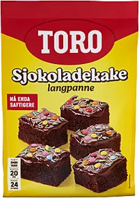TORO SJOKOLADEKAKE LANGPANNE