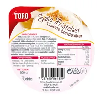TORO TILSLØRTE BONDEPIKER PORSJ 2.3KG