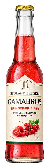 Bygland Bruseri Gamabrus Bringebær & Rips 0,33l Fl