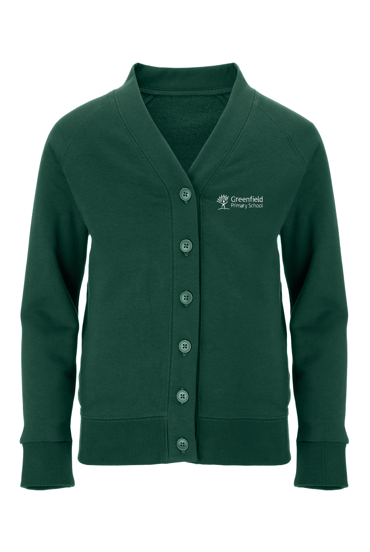 Greenfield Primary School Girls Embroidered Sweat Cardigan