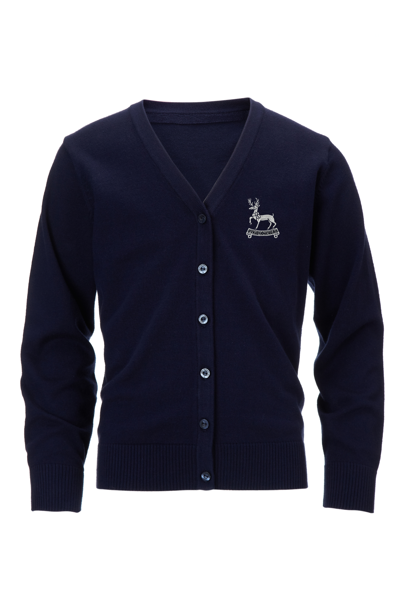 Gillingham School Cotton Rich V Neck Cardigan