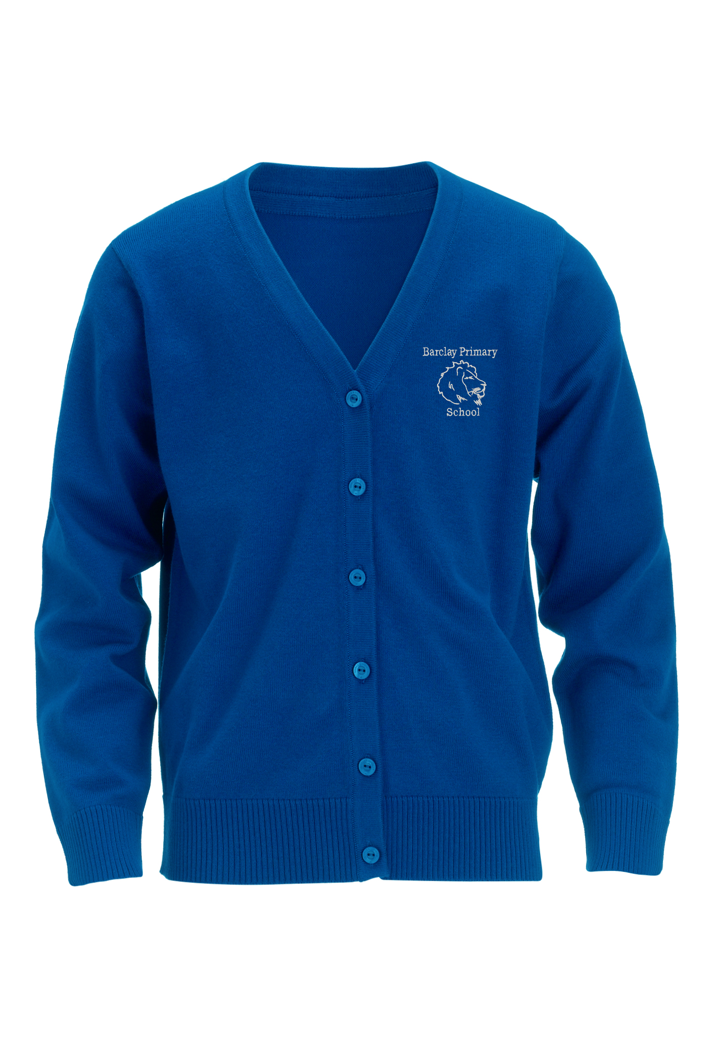 Barclay Primary School Embroidered Knitted V Neck Cardigan