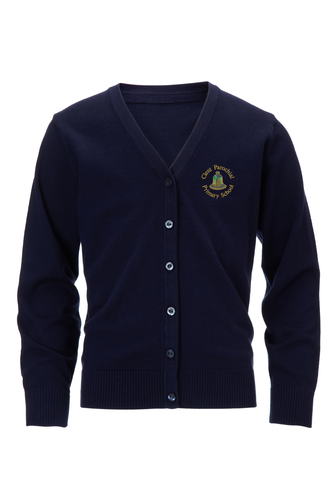 Clent Primary School Cotton Rich V Neck Cardigan