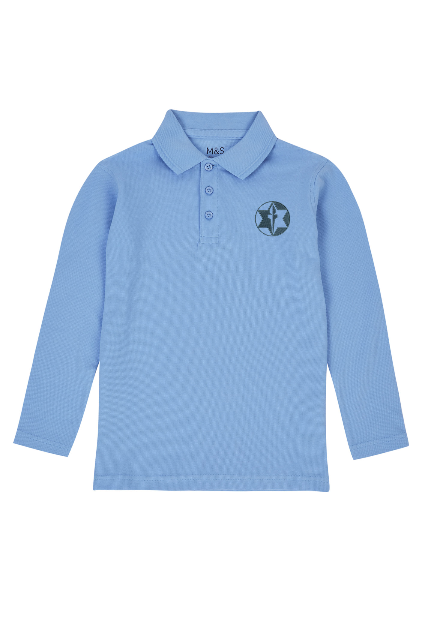 Long sleeve 2024 polo school shirts