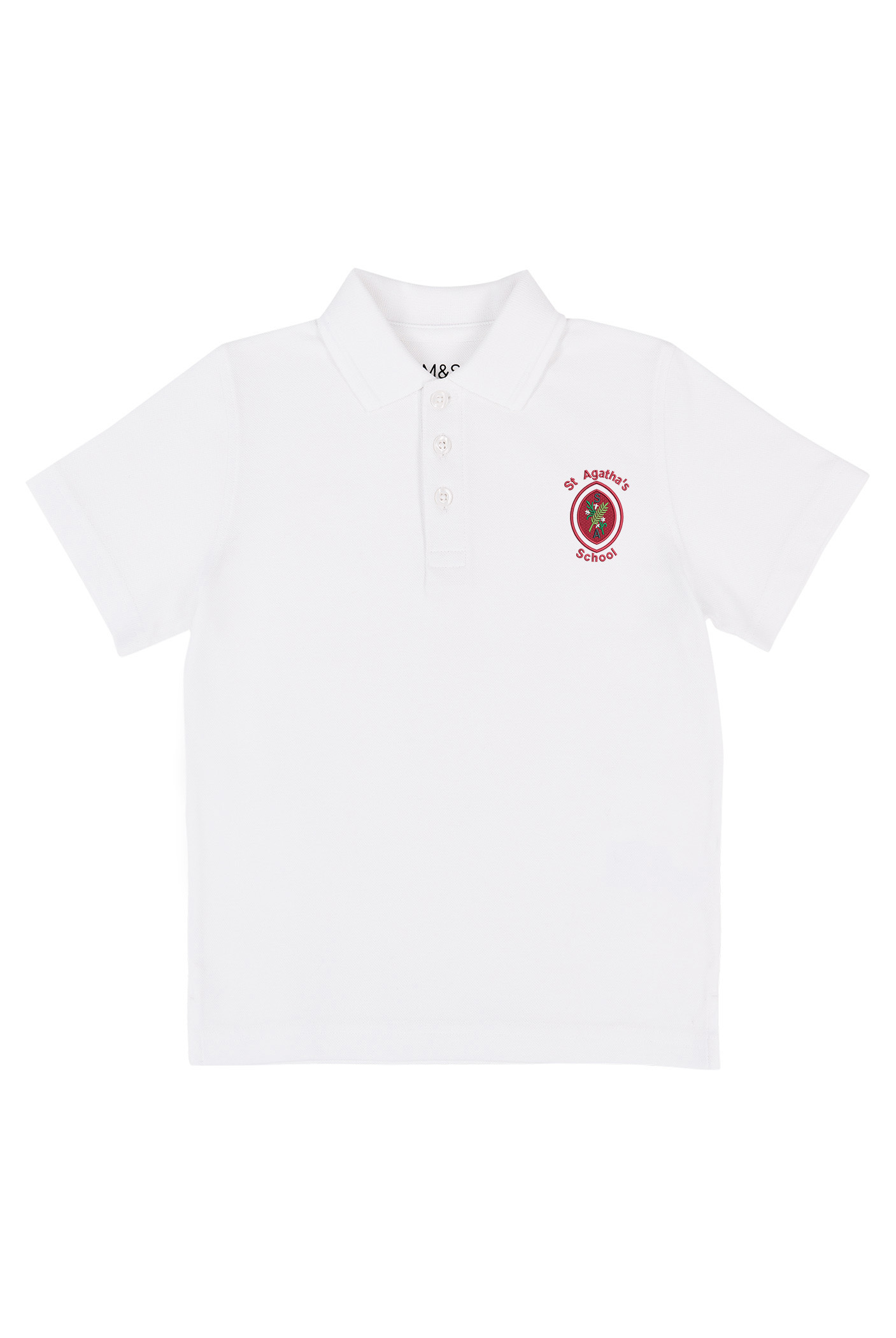 St. Agatha's Catholic Unisex S/S Cotton Polo Shirt