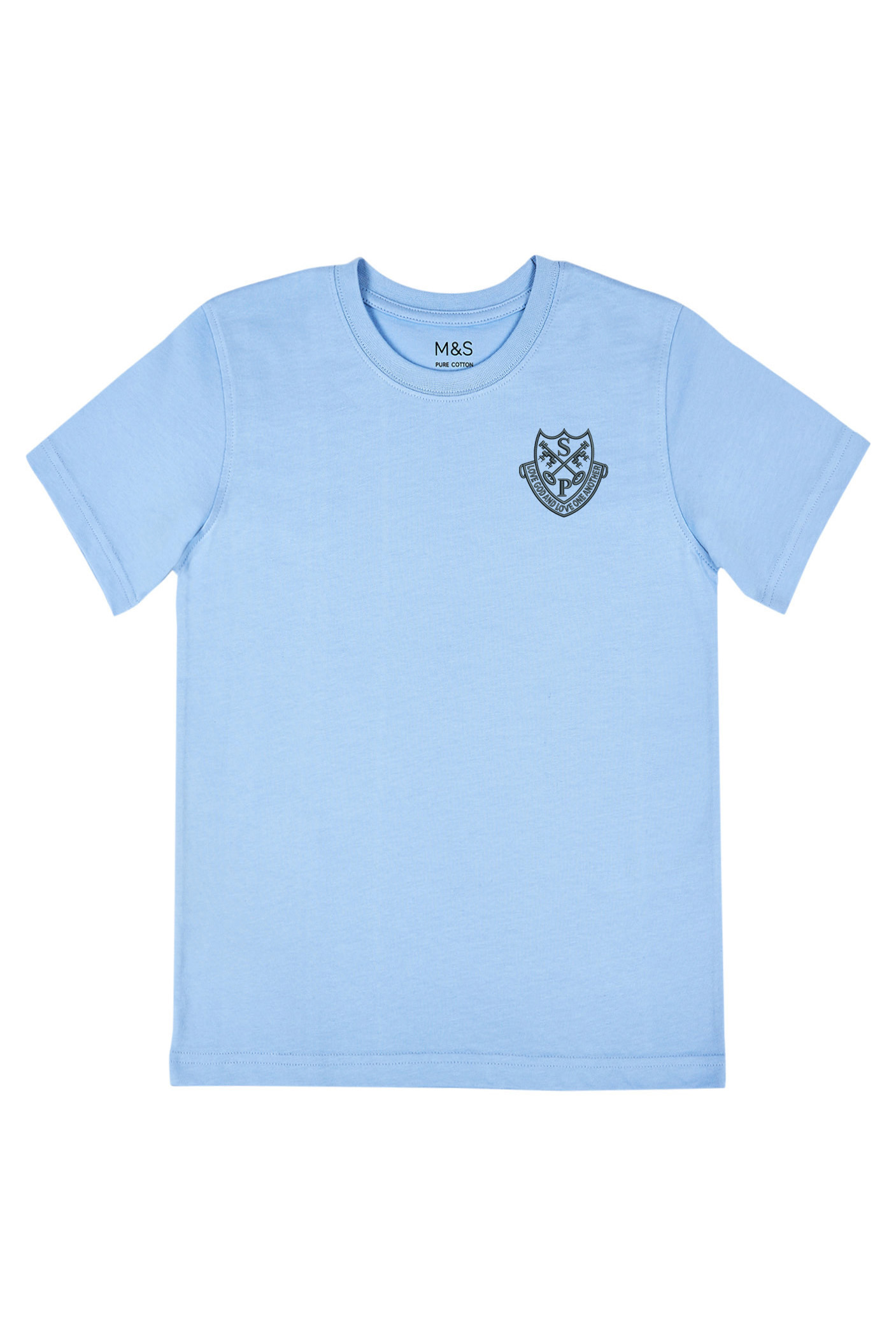 St Peters Catholic First School Unisex Pure Cotton T-shirt