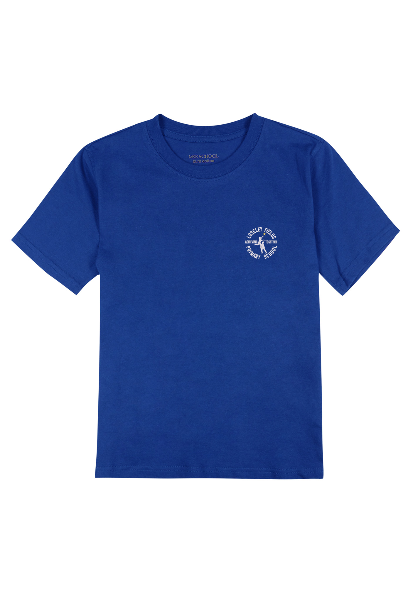 Loseley Fields Primary School Embroidered Royal Blue T-Shirt