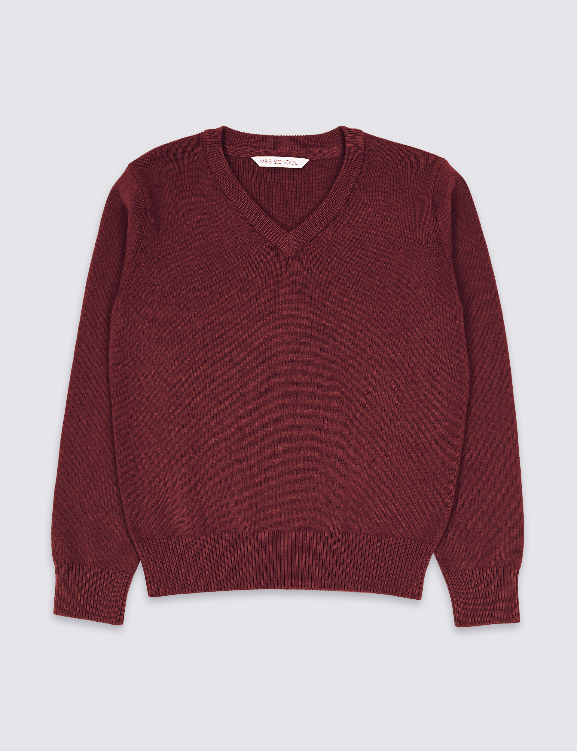 Burgundy knitted outlet jumper