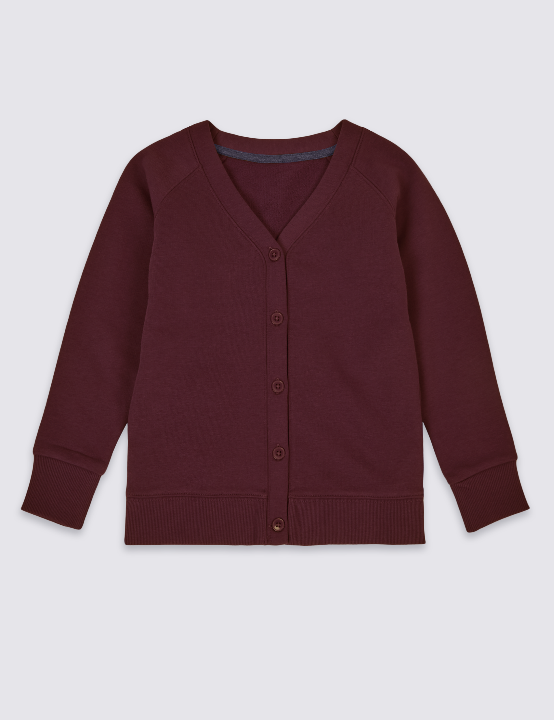 Girls sale burgundy cardigan