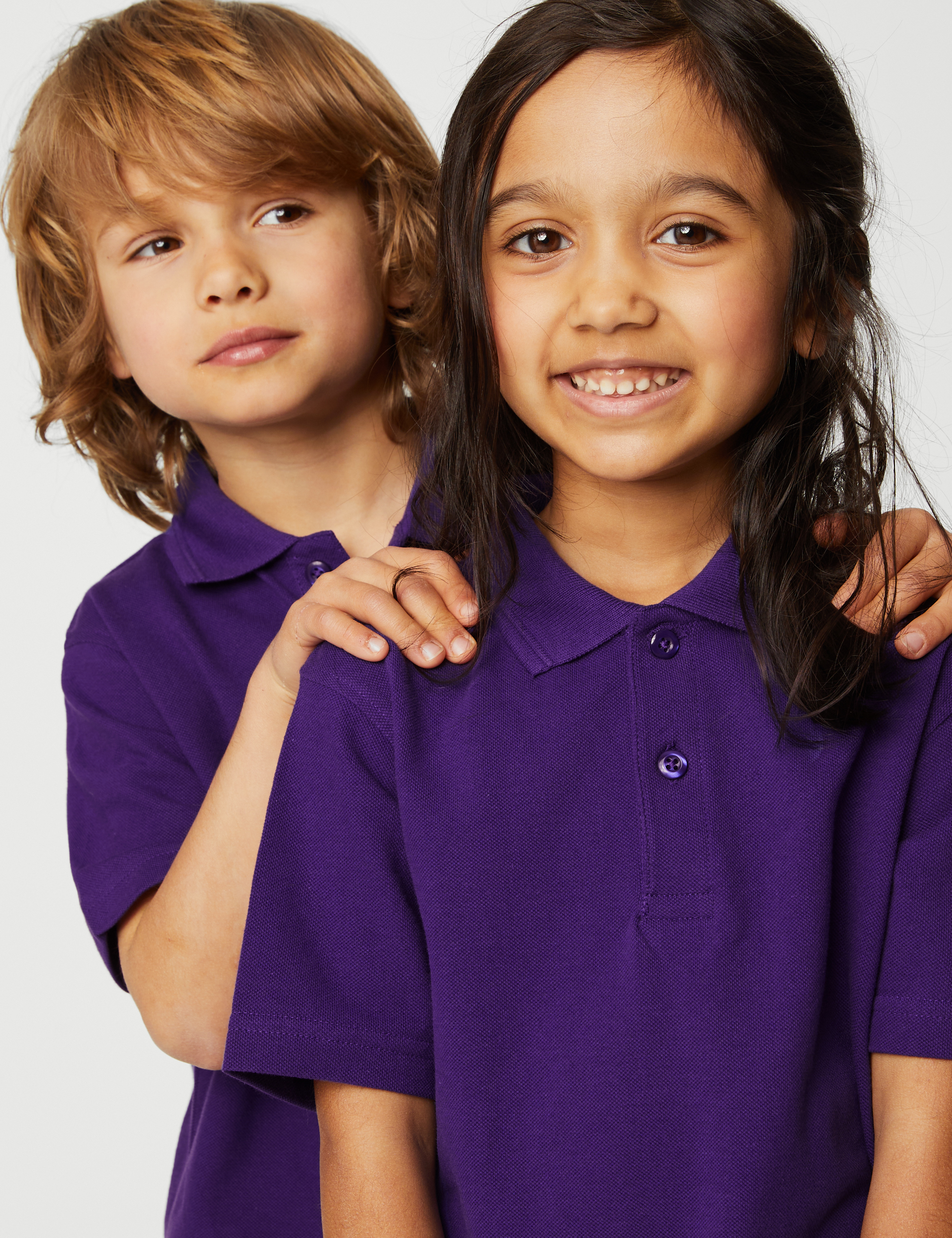 Kids purple shop polo