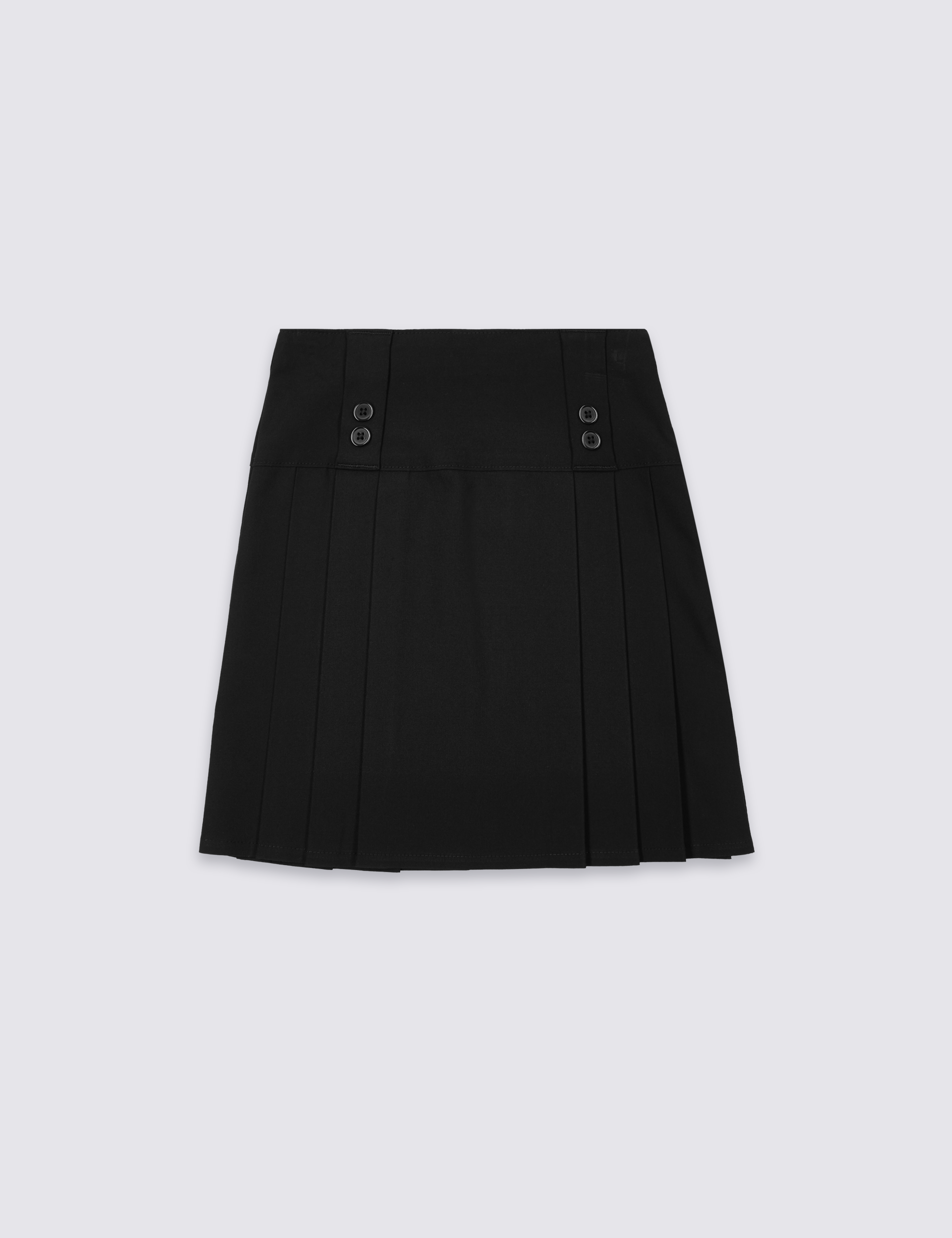 Black pleated school skirt size clearance 12