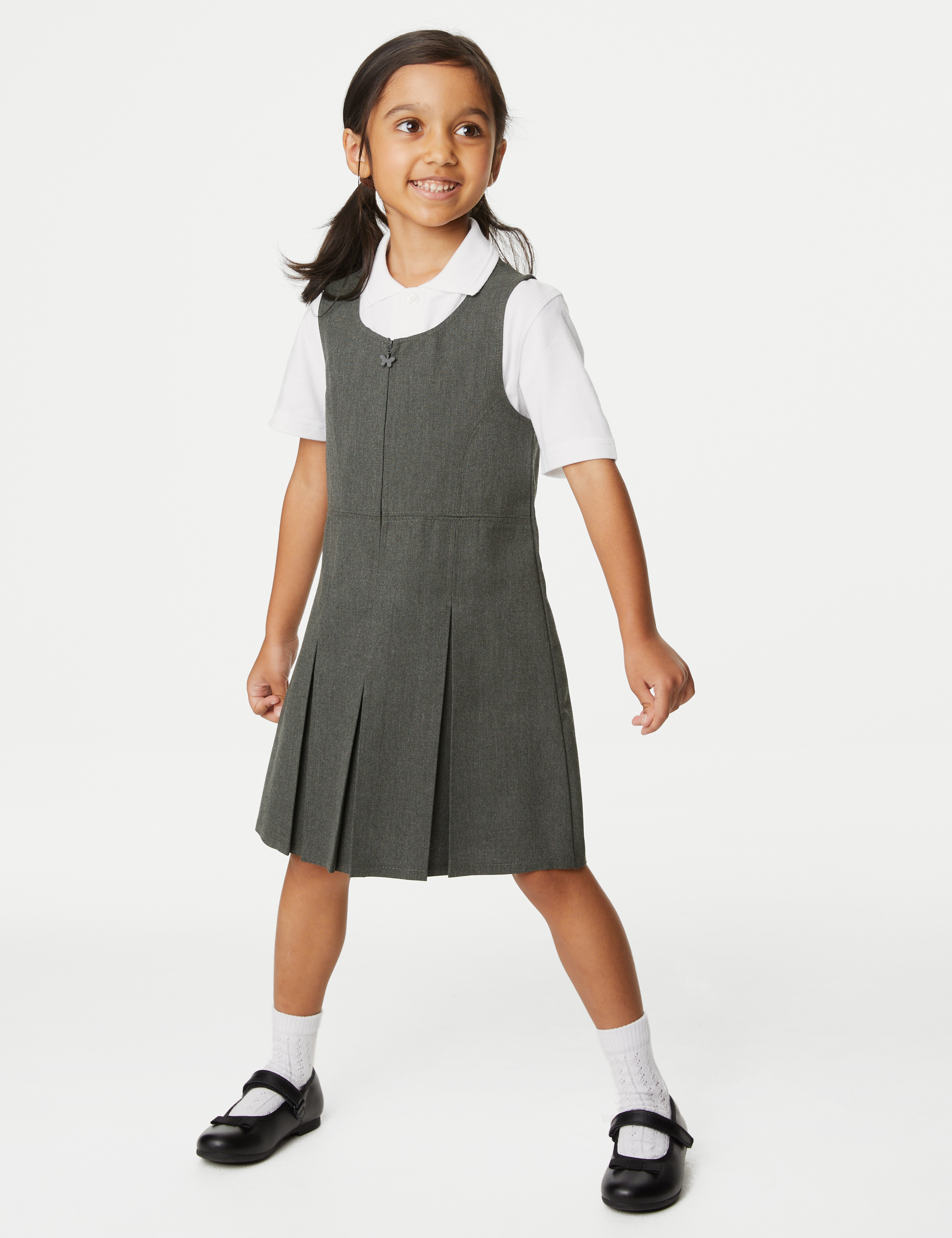 Navy school pinafore shop uk