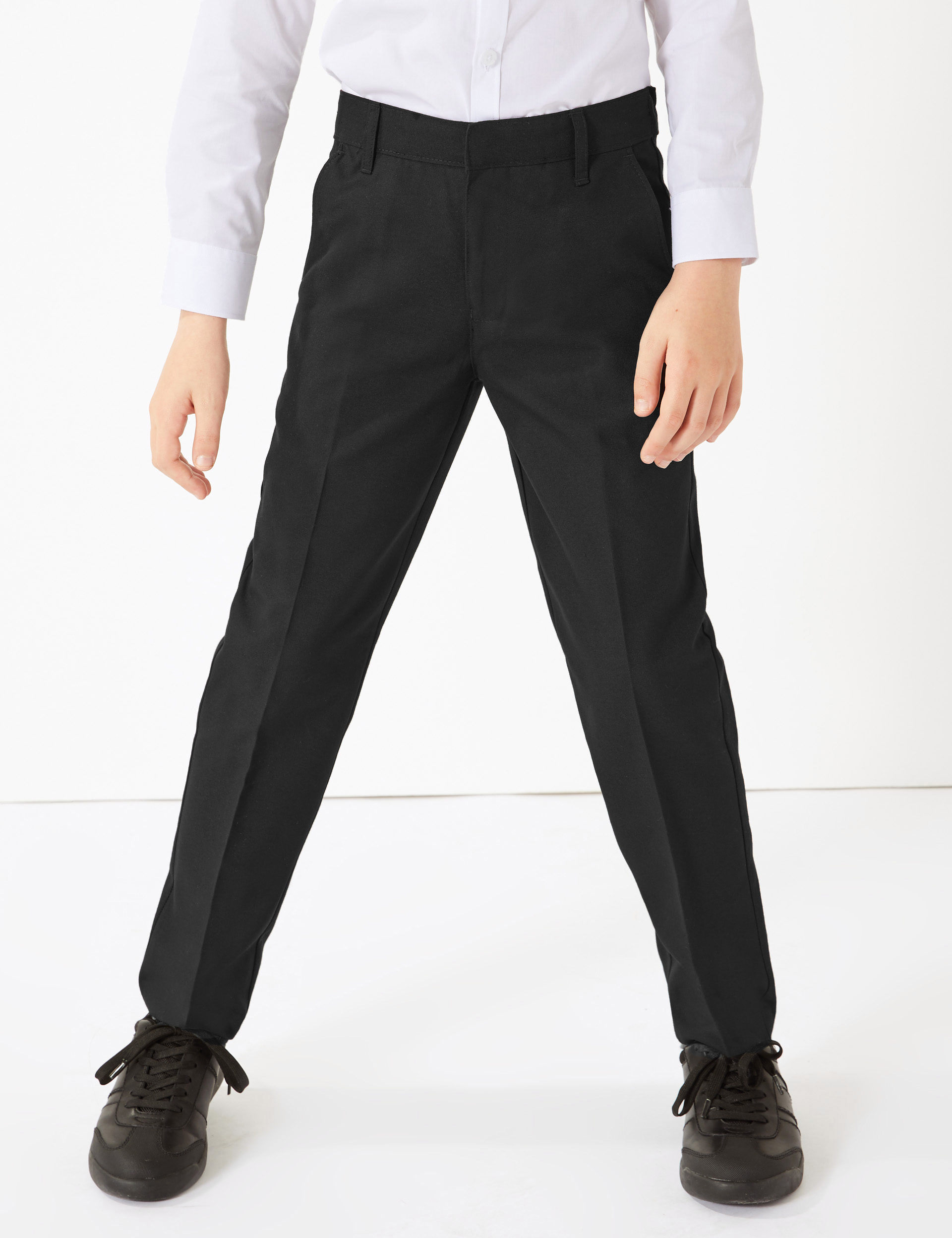 Black Slim Leg Trousers