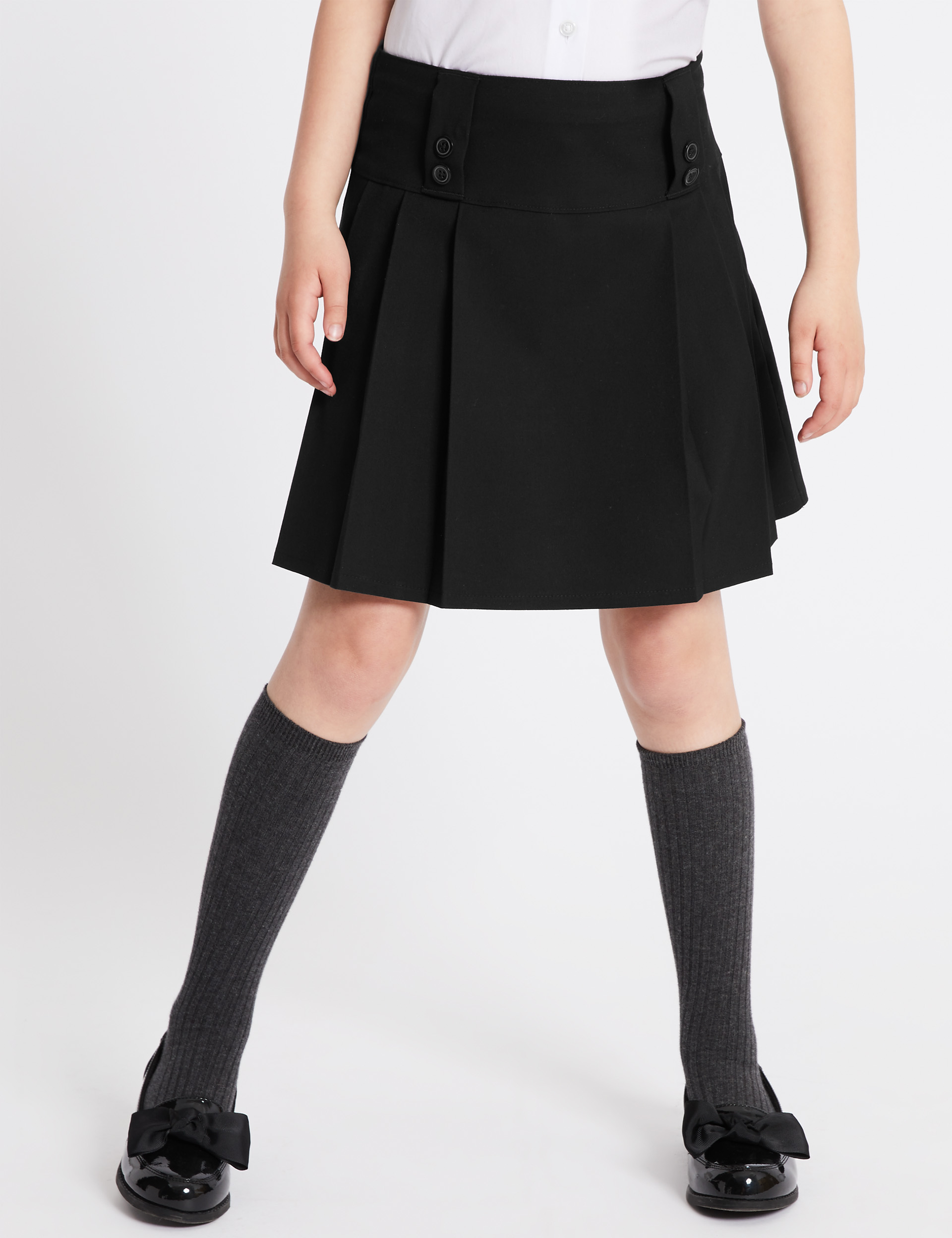 Black pleated 2025 school skirt uk