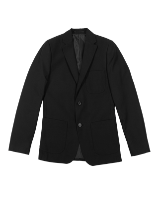 Plain black shop school blazer