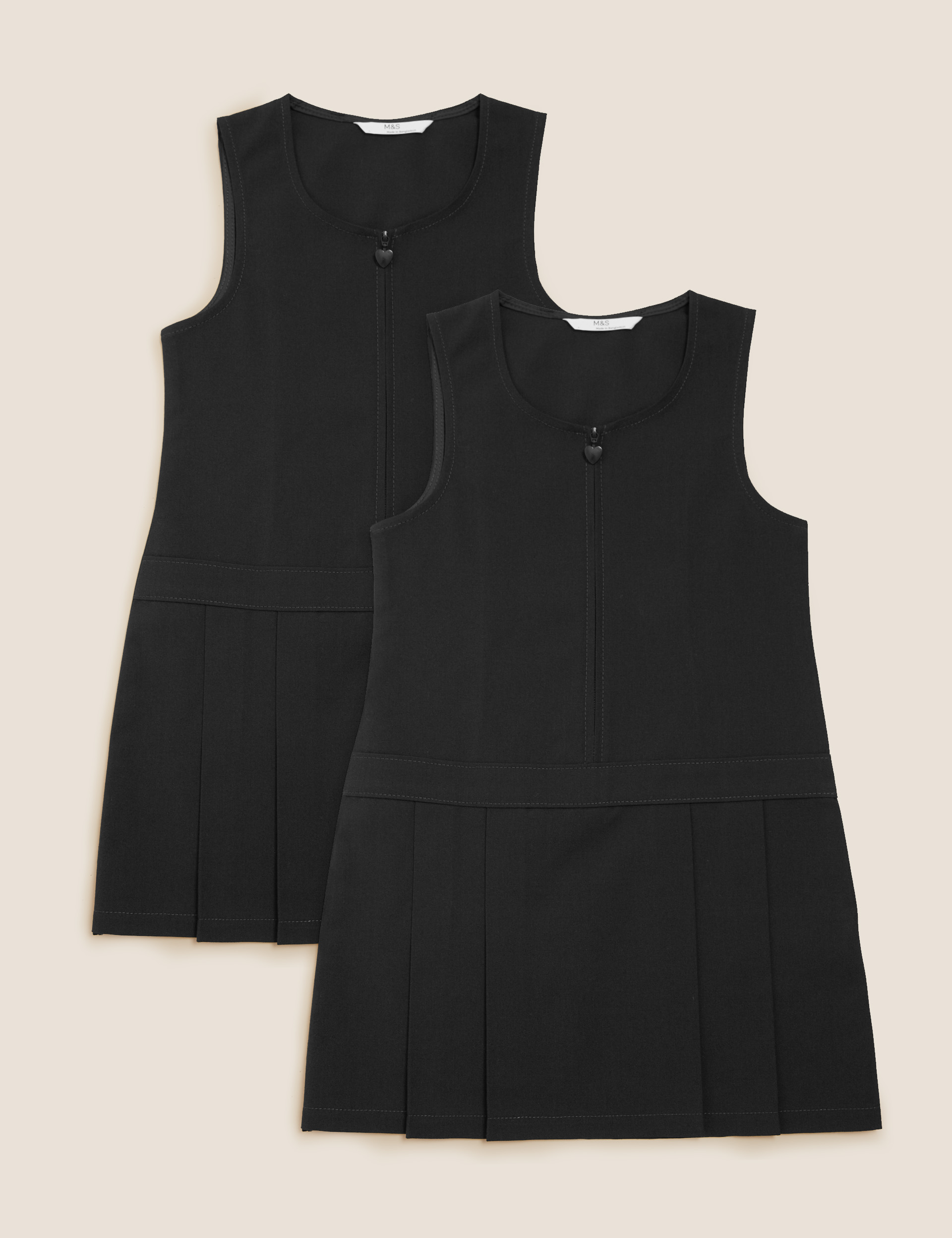 Girls on sale black pinafore