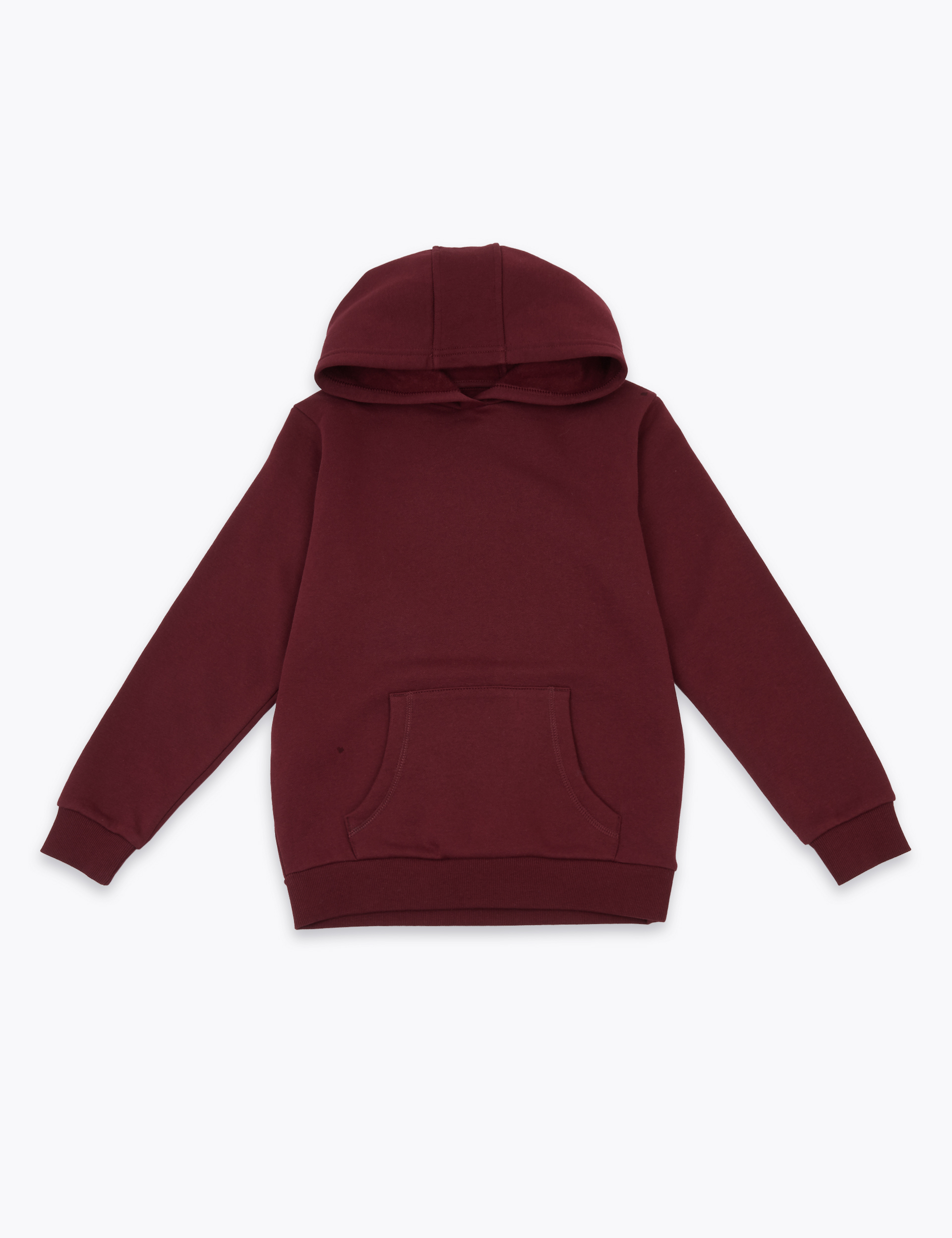 Plain 2025 burgundy hoodie