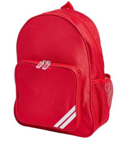 Plain Red School Backpack Small