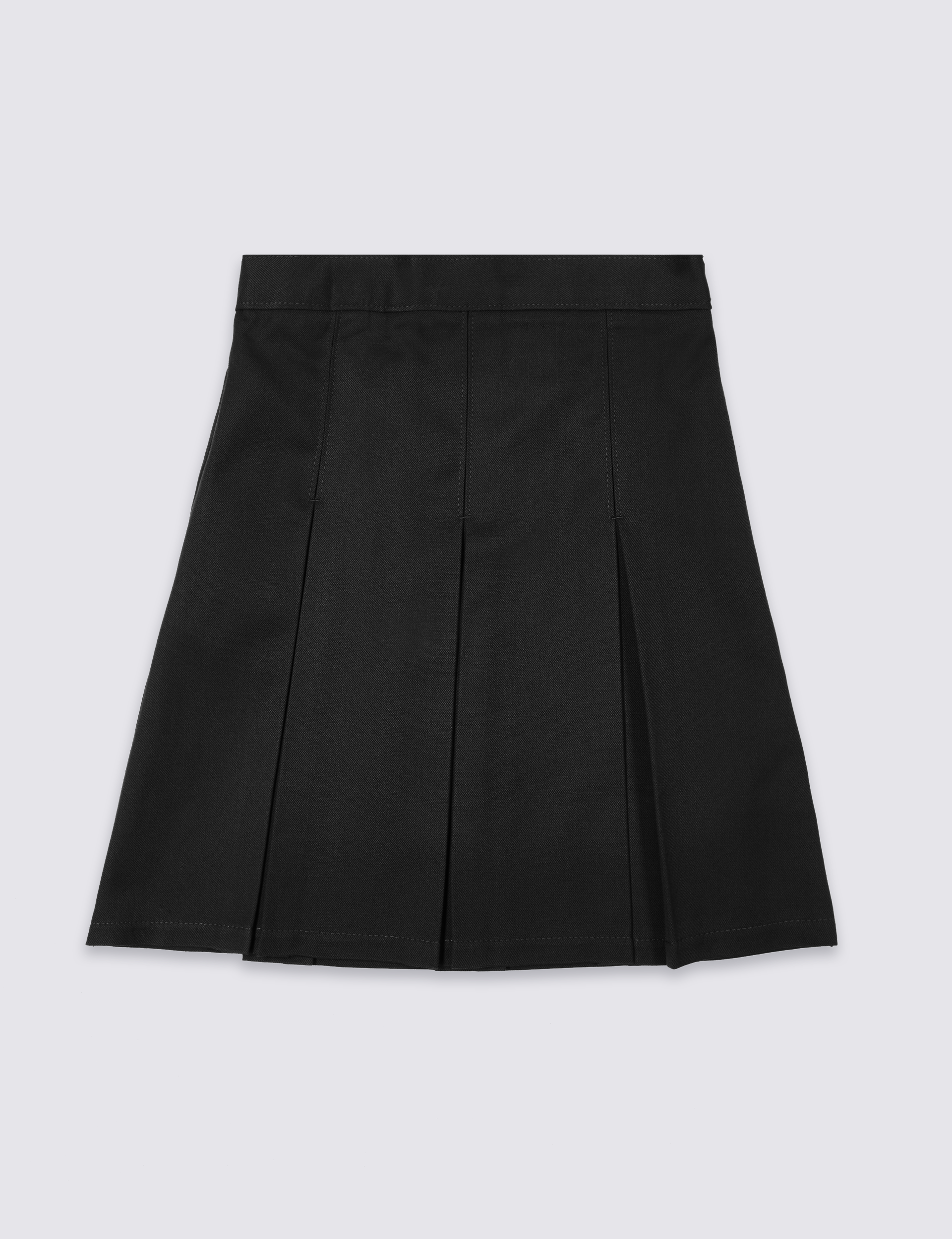 BNWT NEXT Girls Black Buttoned Front Teflon Treated School Skirt 