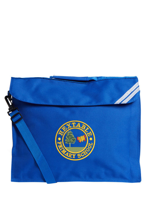 Hextable Primary School Embroidered Royal Blue Book Bag