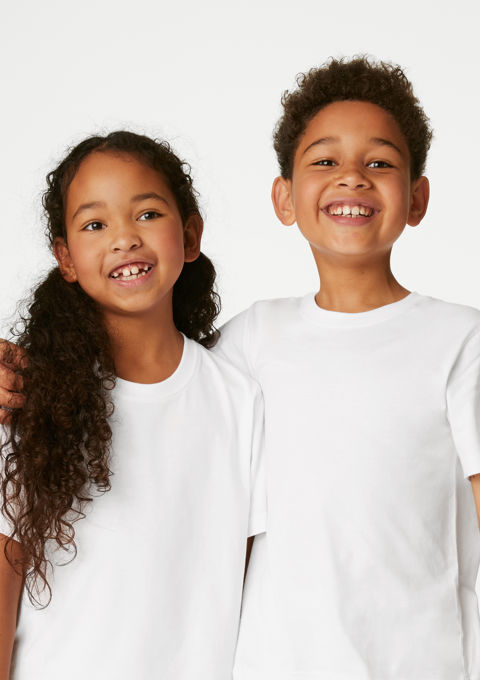 Unisex Pure Cotton Plain White T shirt