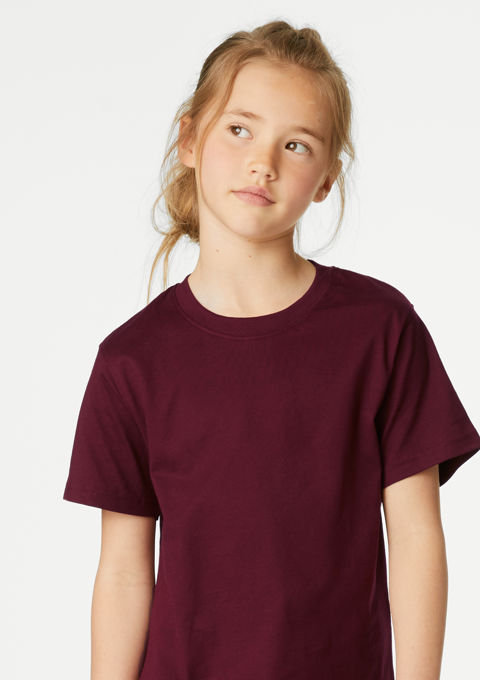 Plain maroon t sales shirt